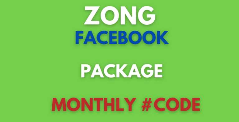 Zong Facebook Monthly Package In 50 Rupees (Updated) 2024