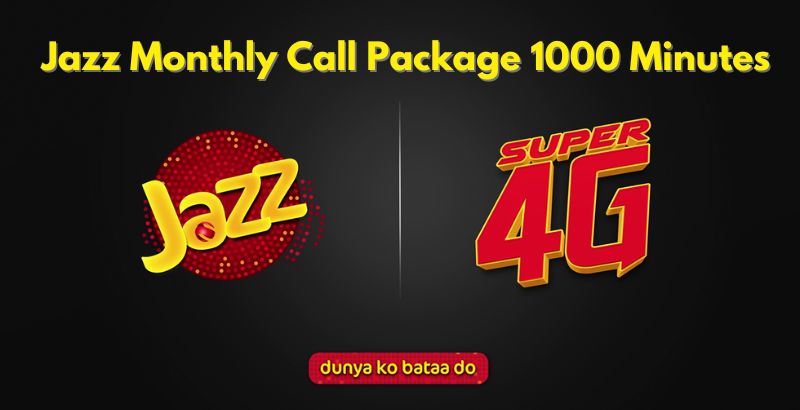 Jazz Monthly Call Package 1000 Minutes code