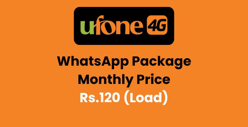 Ufone WhatsApp Package Monthly Price