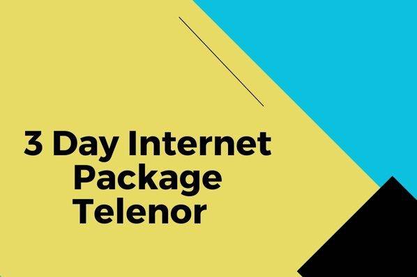 3 Day Internet Package Telenor